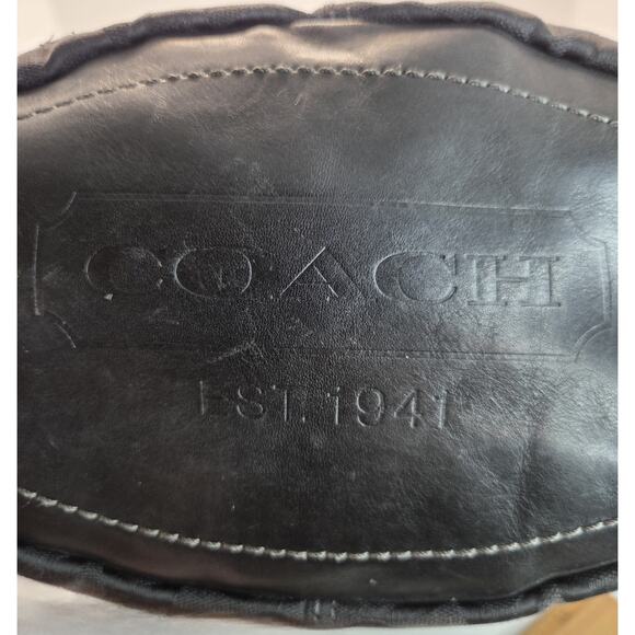 Coach Purse G0768-11438 BLEECKER Signature Series Leather Canvas Bucket Bag - Picture 11 of 16